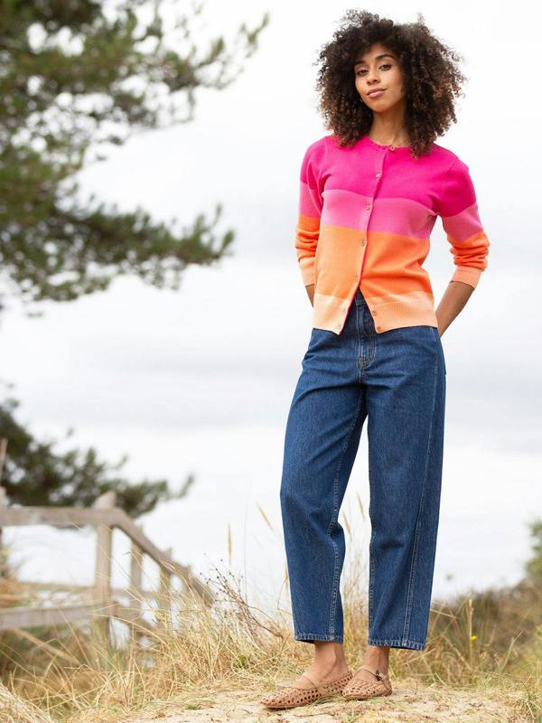 Kite Womens Organic Sandecotes Knit Cardigan Sunset