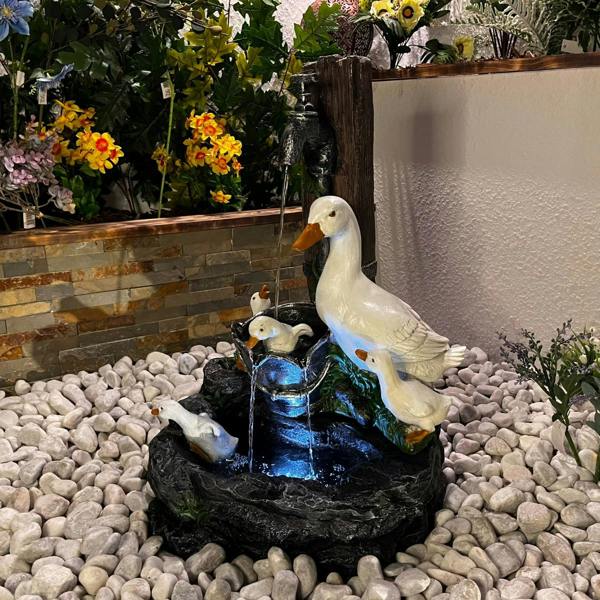 Tranquillity Water Features Duck Family Animal Fountain Water Feature