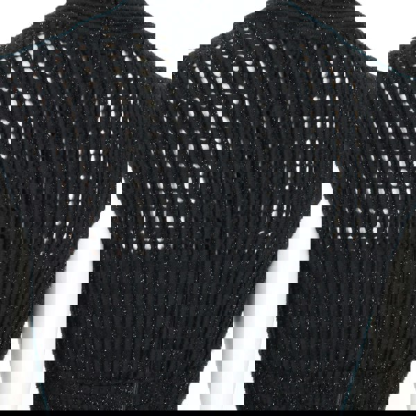 Alaia luxurious skater dress in black and shimmering onyx black