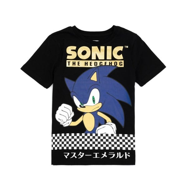 Sonic The Hedgehog Boys Japanese T-Shirt - Black