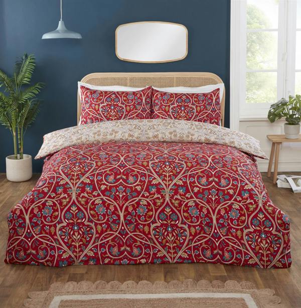 Harrow Red Duvet Cover Set