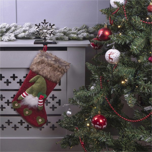 St Helens Luxury Gonk Xmas Stocking, Red