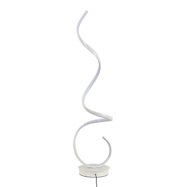 Contemporary LED Spiral Floor Lamp in White Light Floor Lamps Living and Home