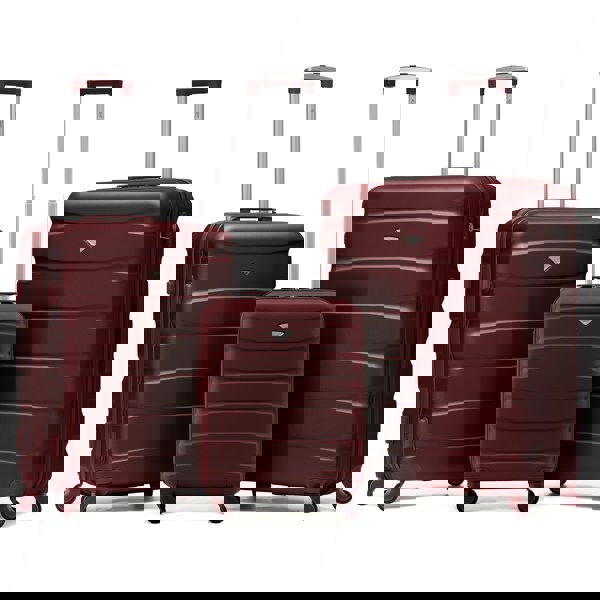 Flight Knight 55x40x20cm Cabin Carry On Luggage with Medium Case and Large Size Check-in Hold Suitcase