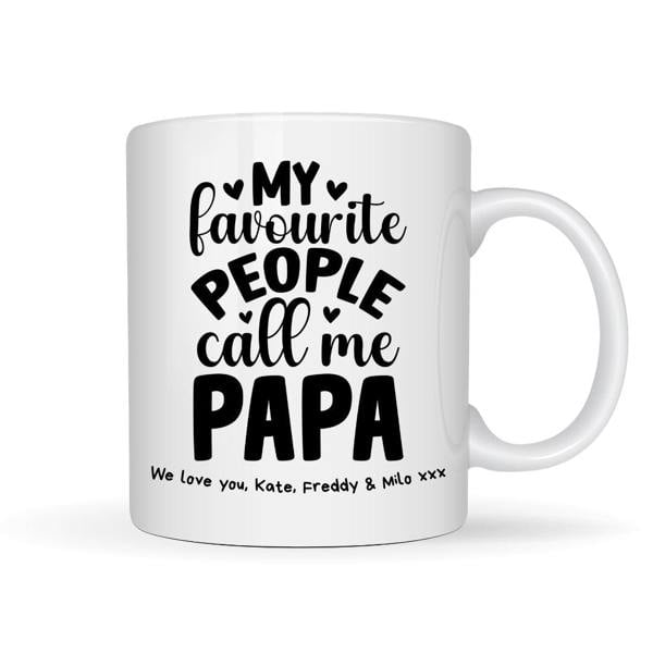 Personalised My Favourite People Call Me Papa Mug Gift | Father's Day Gift
