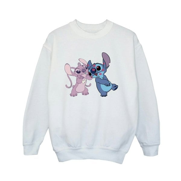 Disney Boys Lilo & Stitch Kisses Sweatshirt - White