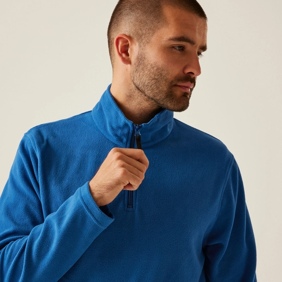 Regatta Mens Micro Zip Neck Fleece Top - Royal Blue