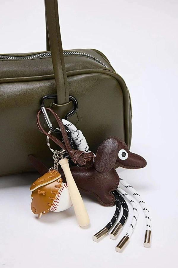 WOVCOR Charm Detailed Women's Mini Bowling Shoulder Bag