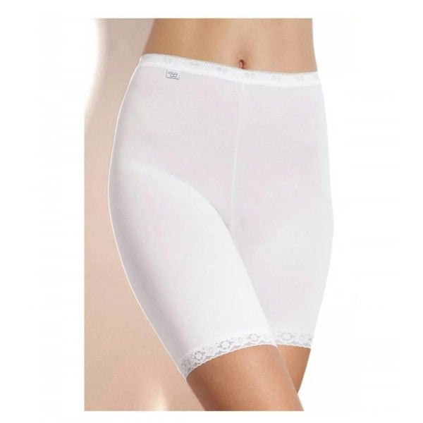 Sloggi Basic+ Cotton Long Shorts, White