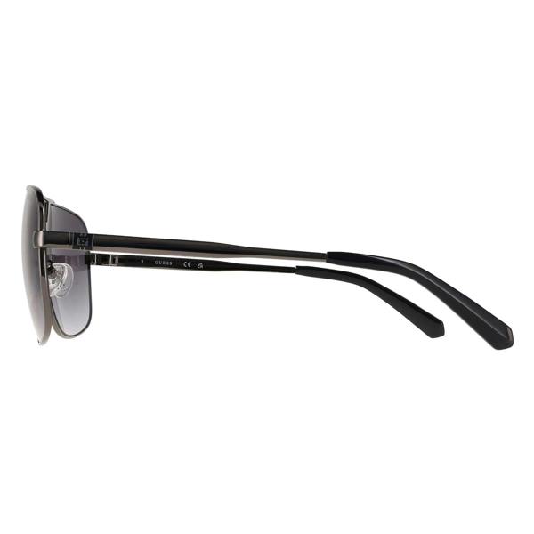 Guess Sunglasses GU00070 08B Shiny Gunmetal Smoke Grey Gradient