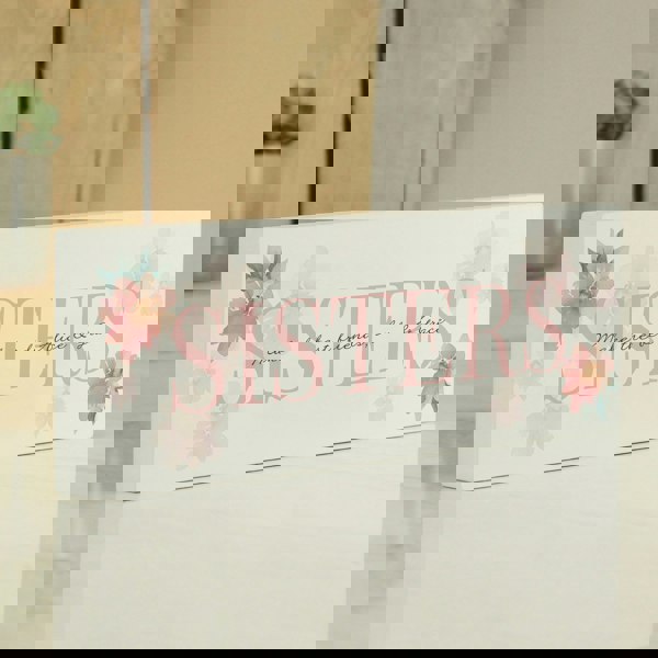 Personalised Memento Company Personalised Floral Sentimental Wooden Mantel Decoration