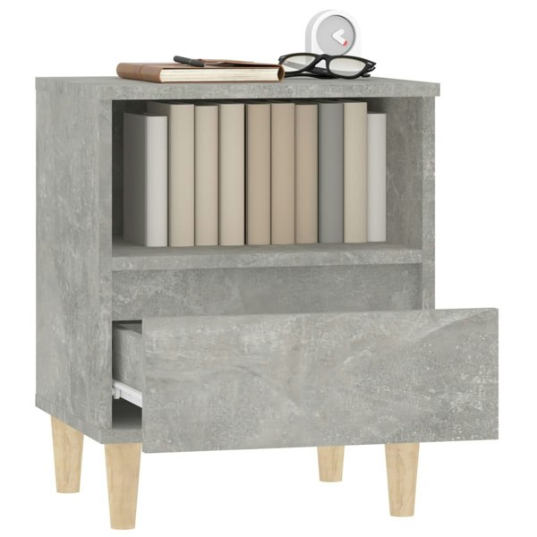 Berkfield Bedside Cabinets 2 pcs Concrete Grey 40x35x50 cm