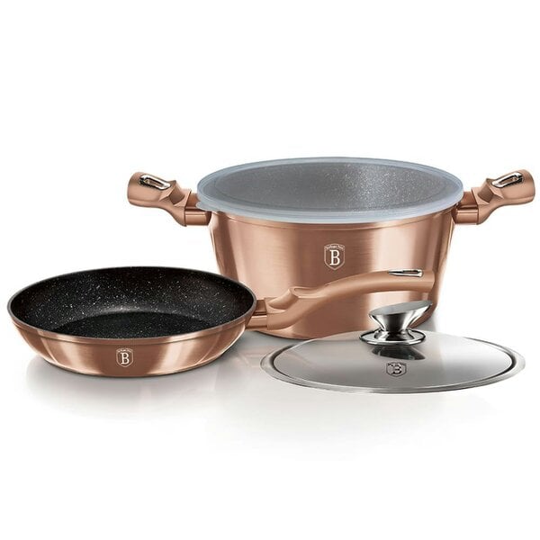 Berlinger Haus 4-Piece Cookware Set Berlinger Haus BH6200 Rose Gold