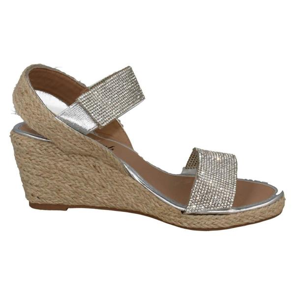 Savannah Ladies Savannah Wedge Glitter Sandals F12035