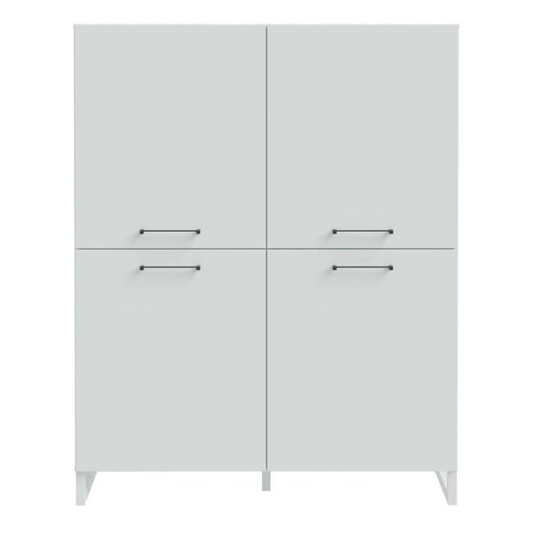 Wyld Haus Onyx Light Grey 4 Door Storage Cabinet