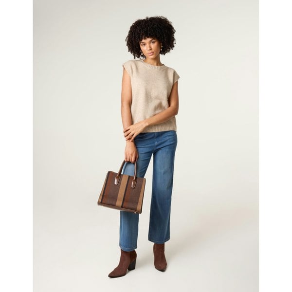 Blue Vanilla Round Neck Vest