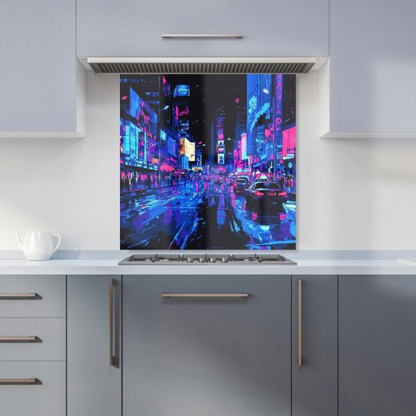 Warren Reed Time Square New York Glass Kitchen Splashback - 00011