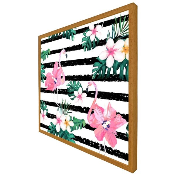 Benjamin Tate Design Floral flamingos (Picture Frame)