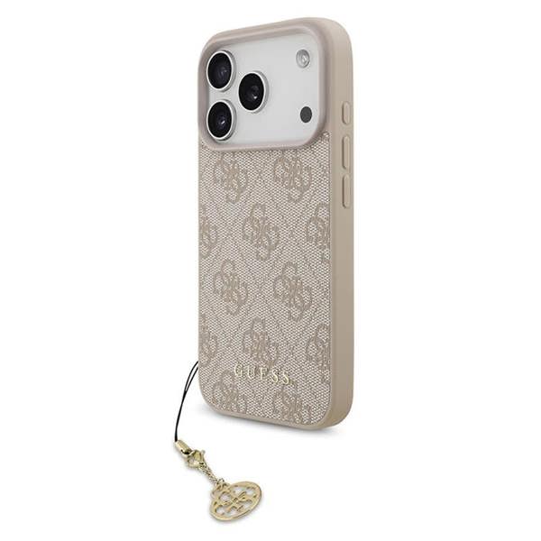 Guess 4G Charms Case for iPhone 17 Pro 6.3" Tone on Tone Pink - GUHMP17LGF4GCP