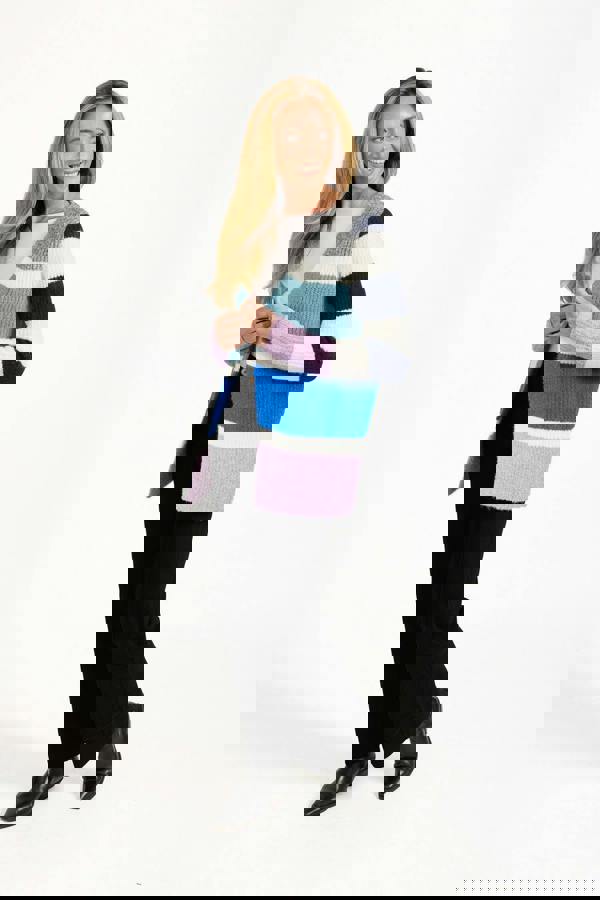 Mudflower Stripe Knit Cardigan