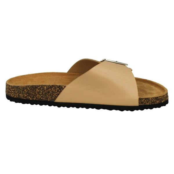 Spot On Ladies Spot On Buckle Detailed Mule Sandals F00413