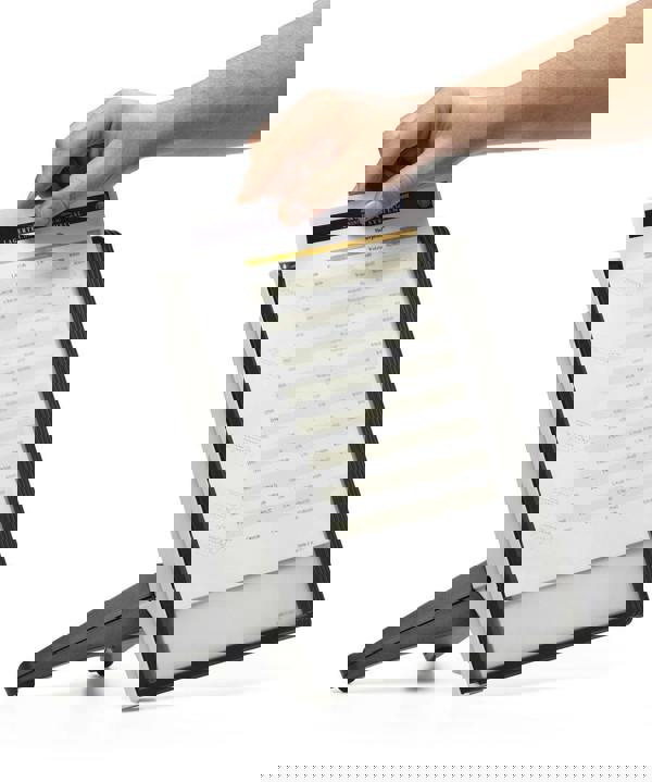 Durable SHERPA SOHO TABLE 5 Desk Display Panel Stand | 5 Panels | A4 Black