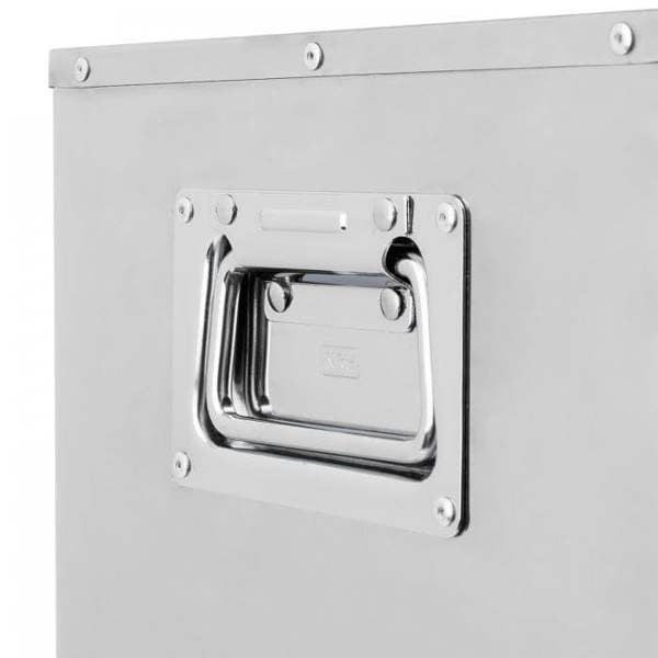 Stainless steel handle of a camping wood stove cooker