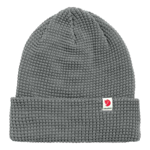 Front view of Fjallraven Tab Beanie for Men in Grey