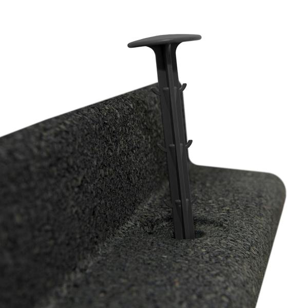 Monstershop Flexible Lawn Edging 4 x 1.2m - Black