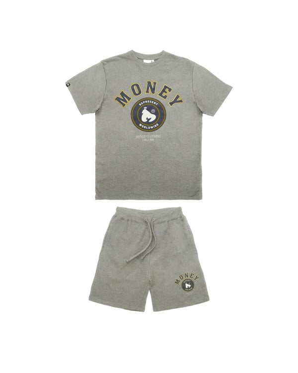 Money College Twin Set Grey Melange