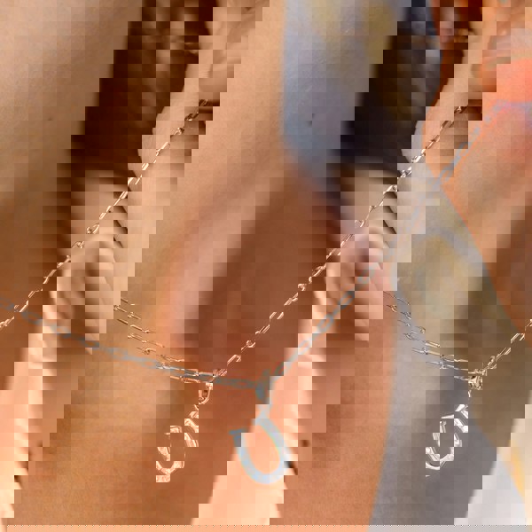 Gold Trip Horseshoe Charm Necklace