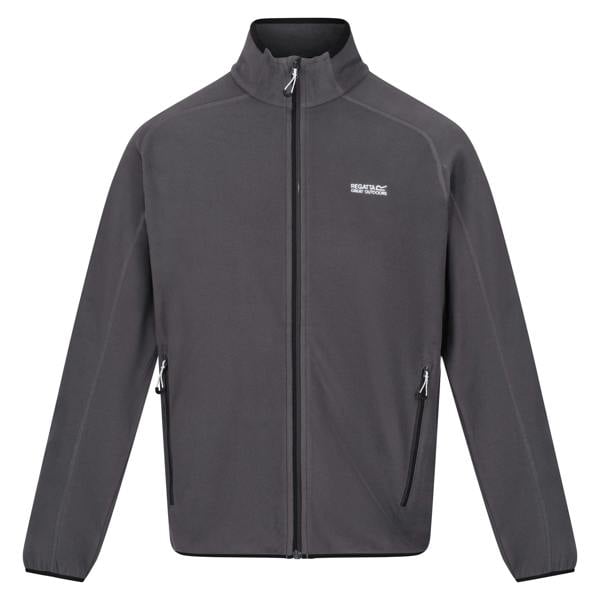 Regatta Mens Hadfield Full Zip Fleece Jacket - Seal Grey