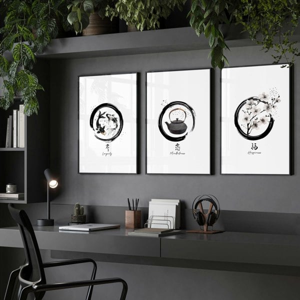 Art For Office | Set of 3 wall art prints