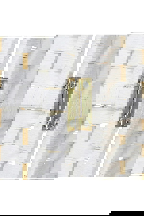 Living and Home Folding Solid Wood Room Divider Privacy Screen for Home