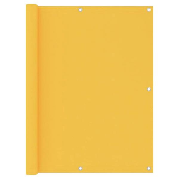 Berkfield Balcony Screen Yellow 120x400 cm Oxford Fabric