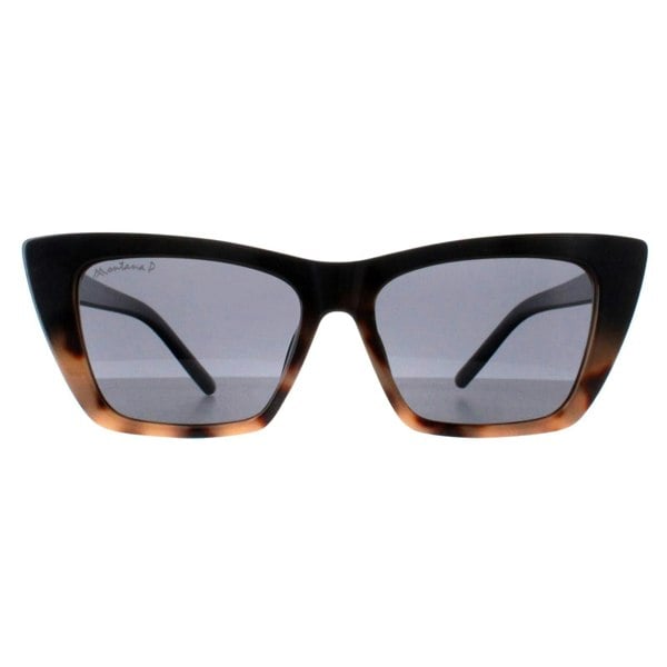 Montana Sunglasses MP64 A Shiny Black Smoke Polarized