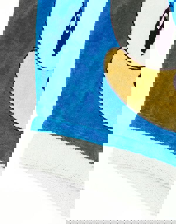 Sonic the Hedgehog Boys Blue Blanket Hoodie (One Size)