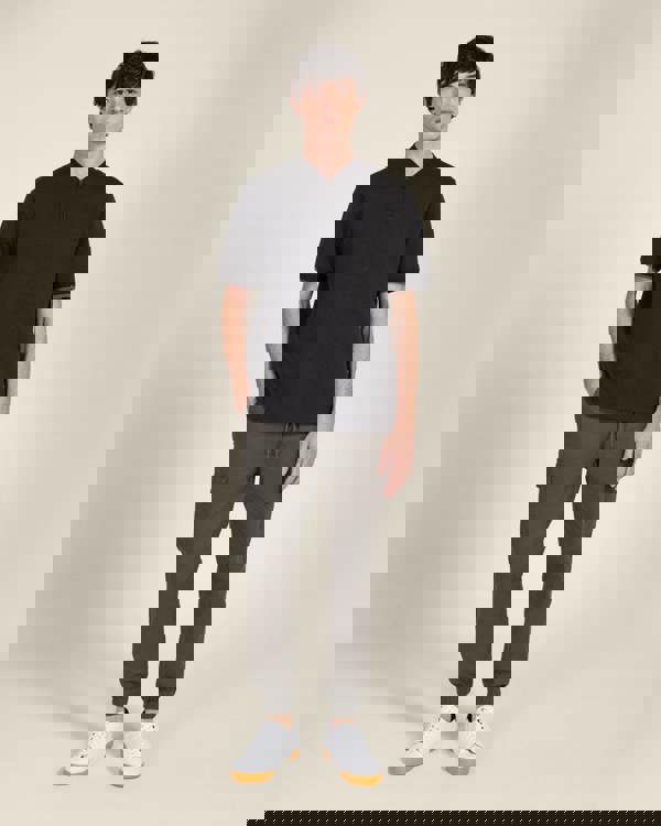 Larsson & Co Heavy T-Shirt With Baseball Collar