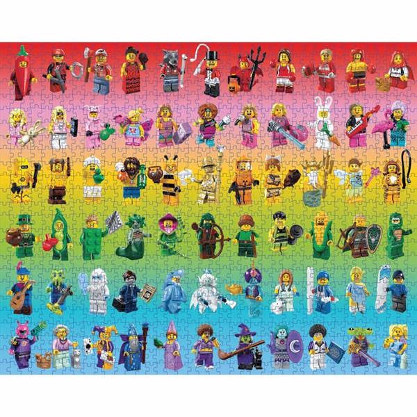Chronicle Books Lego Minifigure Rainbow Jigsaw, Jigsaws & Puzzles, Entertainment, Gift