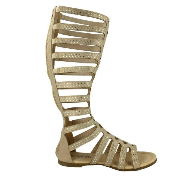 Spot On Girls Spot On Knee High Gladiator Sandals