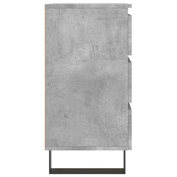 Berkfield Bedside Cabinets 2 pcs Concrete Grey 40x35x69 cm Engineered Wood