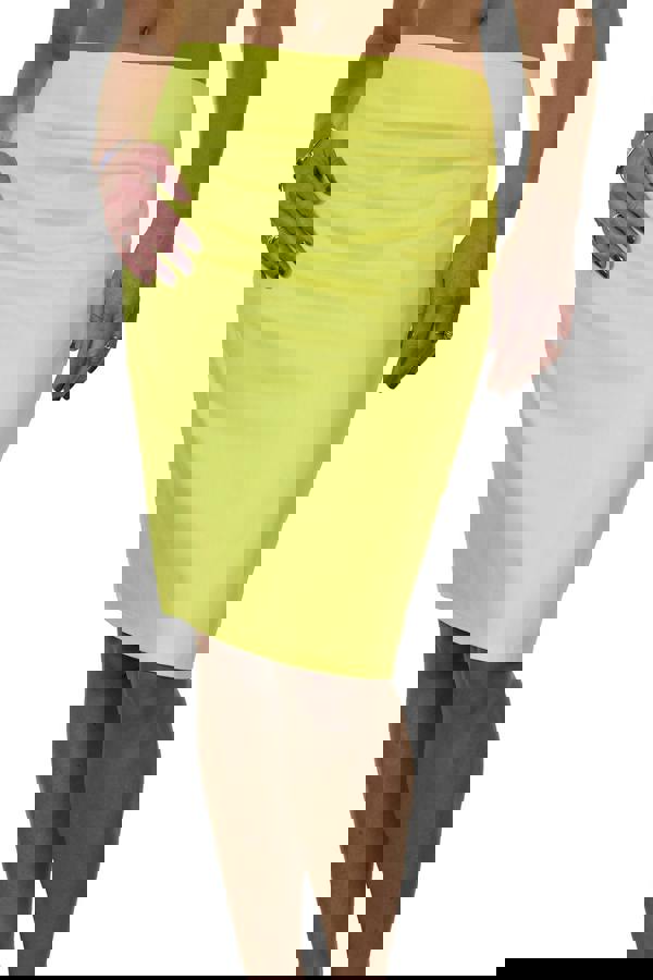 Paulo Due Women's Smart Stretch Knee Length Pencil Skirt