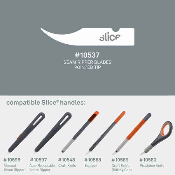 Slice Seam Ripper Blades (Pointed Tip) Compatible Slice Handles - DaltonSafety
