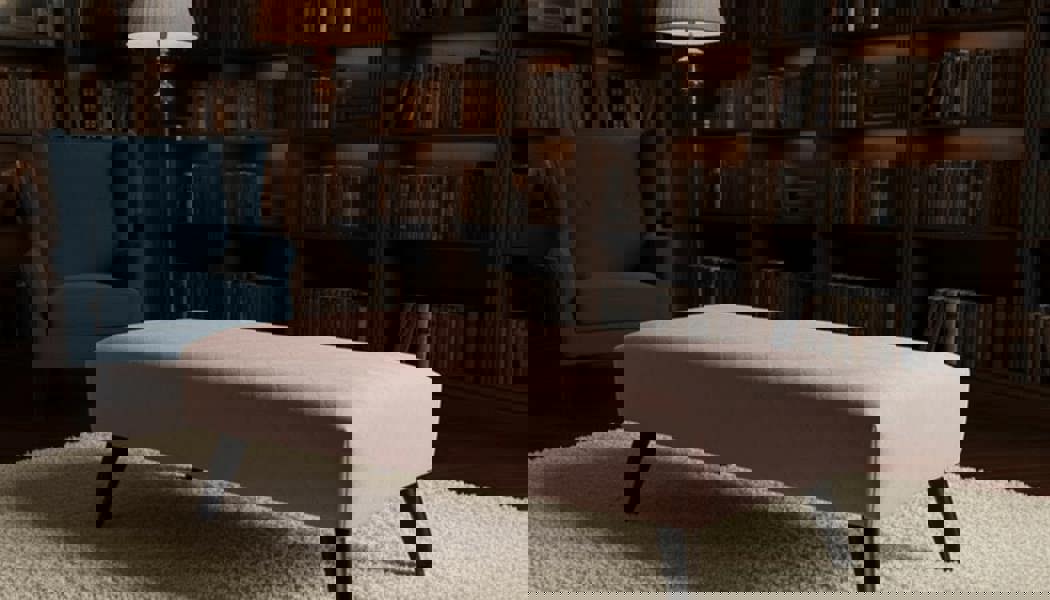 Premium Stitched Footstool Bench &amp; Coffee Table with Hidden Storage - ISTOOLS