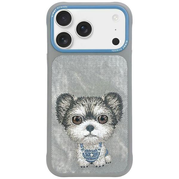 Nimmy Friends Nimmy Big Eye Cute Pet Yorkie Dog Case with MagSafe for iPhone 17 Pro Max 6.9" Grey Blue - N-XDY-IP17-PRO-MAX-027