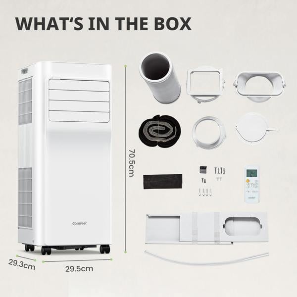 Living and Home 7000BTU Portable 3-in-1 Air Conditioner