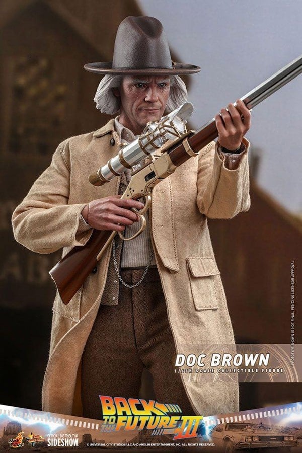 Hot Toys Doc Brown Back To The Future III Movie Masterpiece Action Figure 1:6 Scale Hot Toys 909370