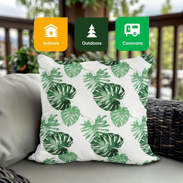 DMD Collective Pack of 2 Bali Leaf Cushion Covers