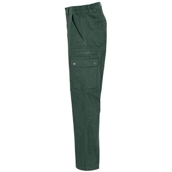 SOLS Mens Docker Stretch Cargo Trousers - Forest Green