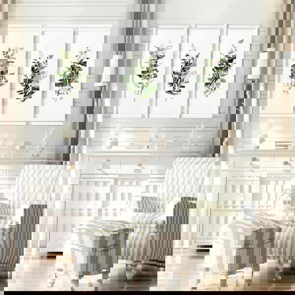 Greenery wall painting | set of 3 wall art prints